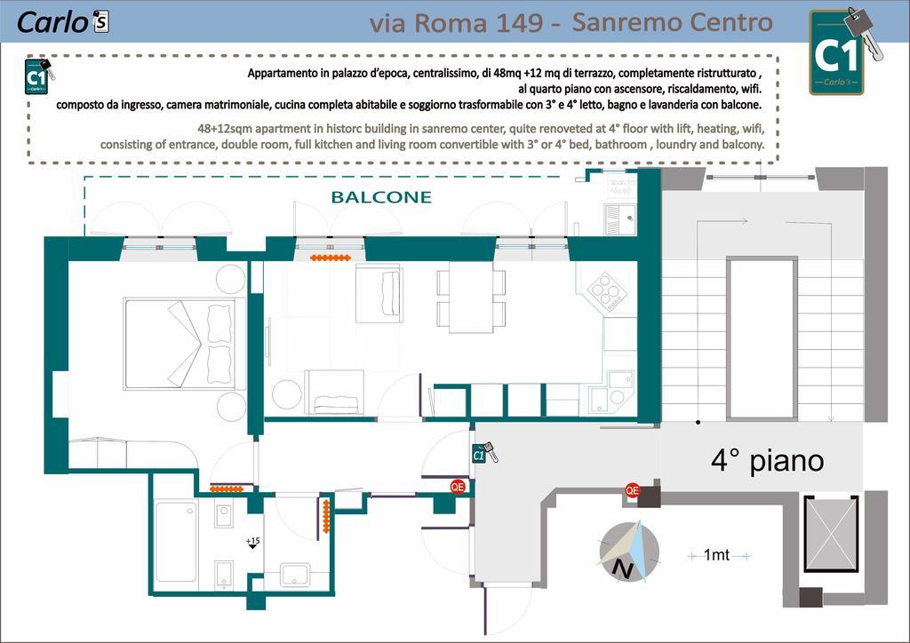 Carlo'S B149C - Sanremo Center Suite - Da Carlo - Eksteriør bilde